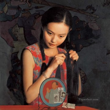 chicas chinas Painting - Temprano en la mañana JMJ Chicas Chinas